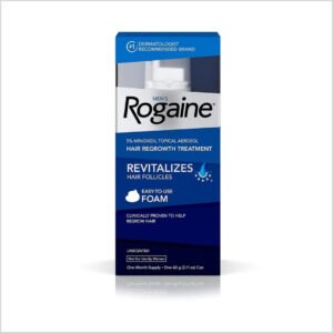 Men's Rogaine/Regaine 5% Minoxidil Foam for Hair Loss and Hair Regrowth